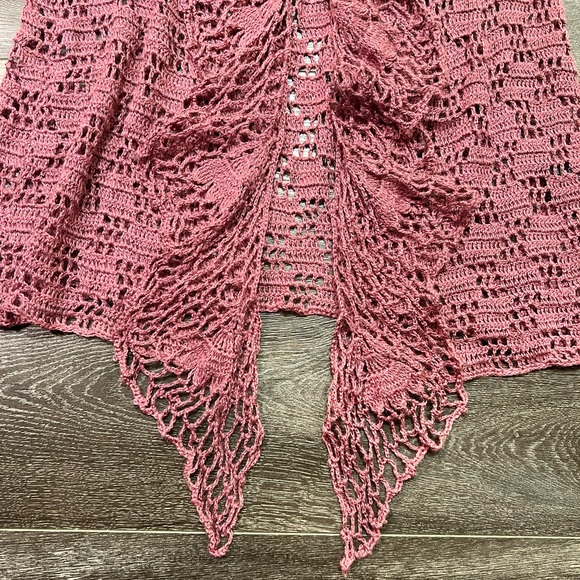 🚫SOLD🚫 RARE Vintage Betsey Johnson Crochet Duster Cardigan - Picture 5 of 6